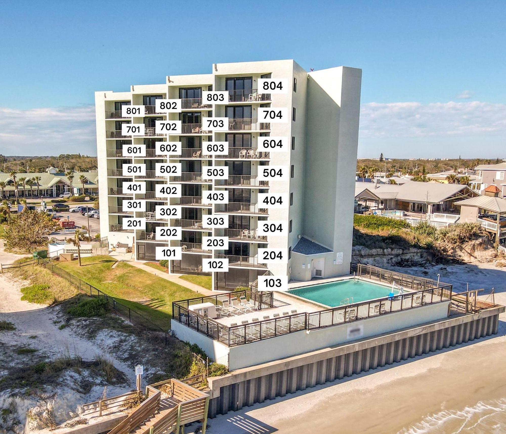 Ocean View With A Beachfront Pool At Ocean Trillium Condo ~ 403 New Smyrna Beach Exteriér fotografie